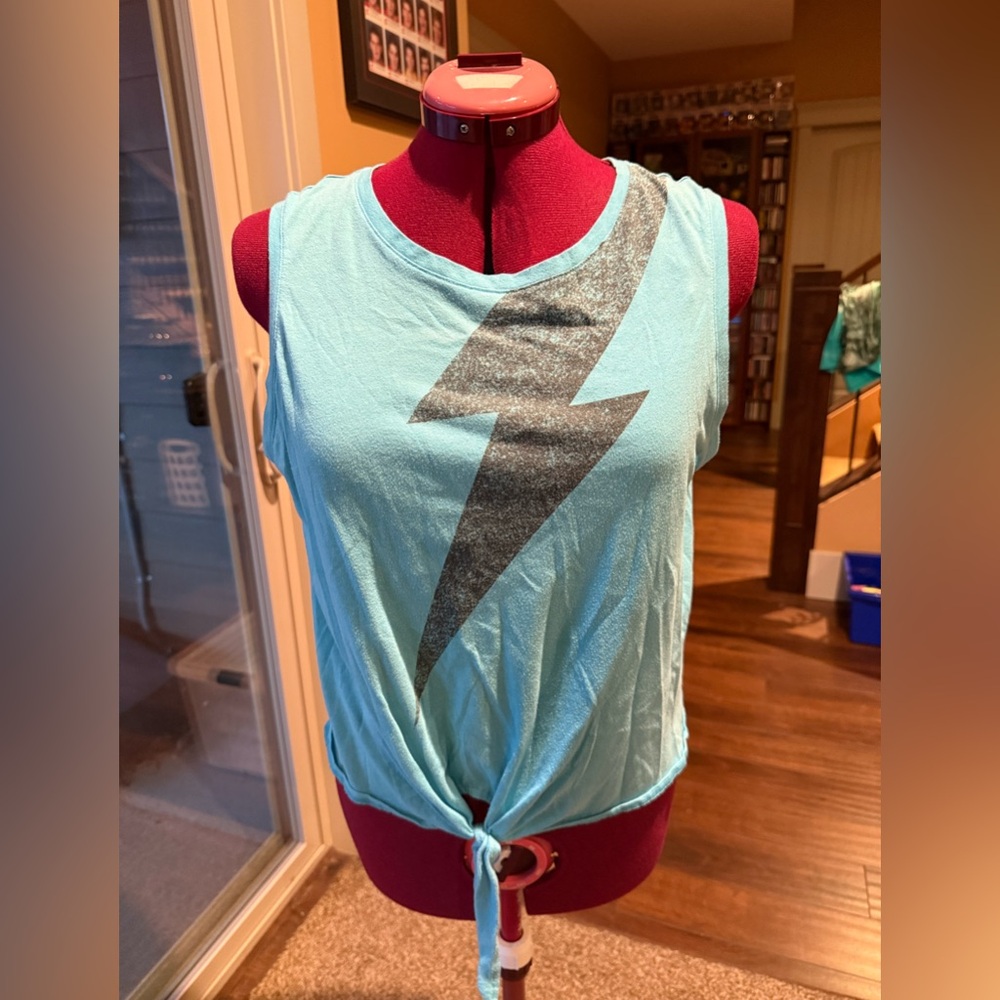 Blue Lightning Bolt Tank Top